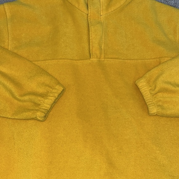 Vintage yellow / gold  1/4 zip pullover with drawstring waist XL - Picture 4 of 9